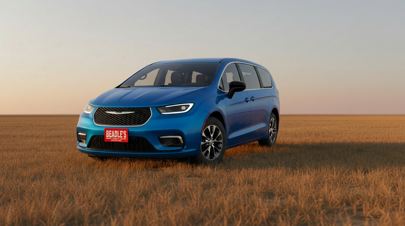 2026 Chrysler Pacifica in Hydro Blue at Beadle's in Bowdle SD