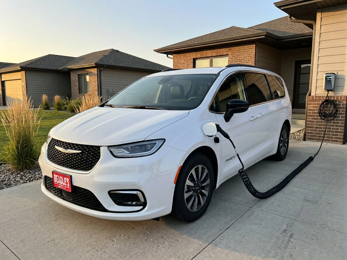 2026 Chrysler Pacifica Plug-In Hybrid in Bright White at Beadle's in Bowdle SD