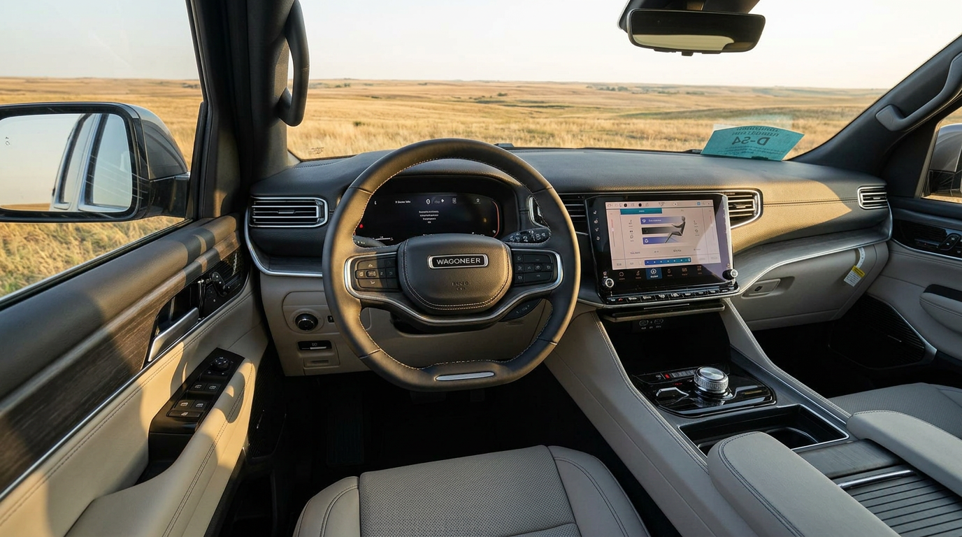 2026 Jeep Grand Wagoneer L Sea Salt Black interior Bowdle